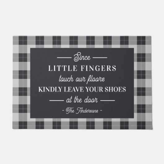 Paillasson Veuillez supprimer vos chaussures personnalisées (Devant)