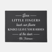 Paillasson Veuillez supprimer vos chaussures personnalisées (Devant)