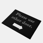 Paillasson Veuillez utiliser une autre porte. Flèche droite (Incliné)