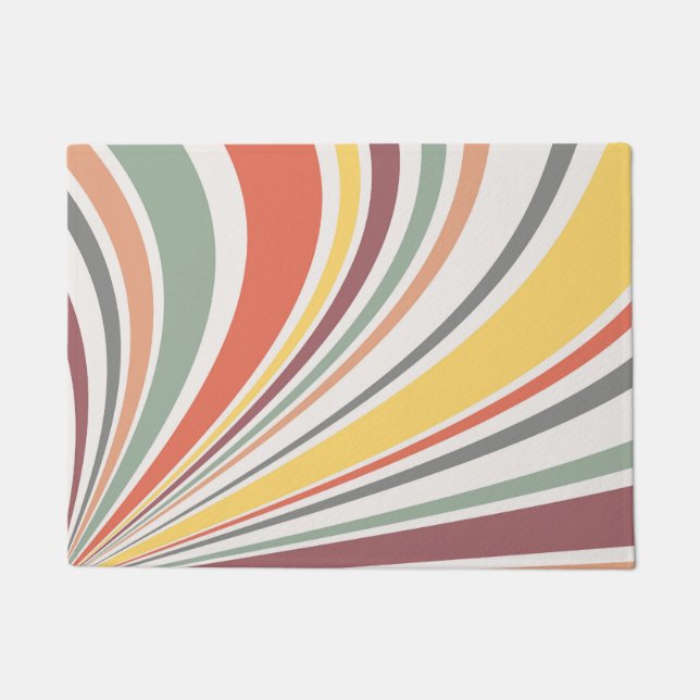 Paillasson Vibes rétro colorées (Devant)