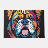 Paillasson Vibrant Bulldog Noir (Devant)