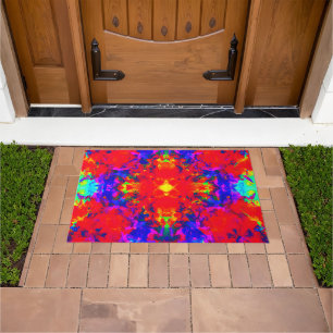 Paillasson Vibrant Couleurs vives Art Motif