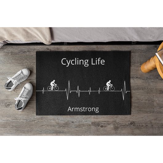 Paillasson Vie cyclable, Heartbeat personnalisable