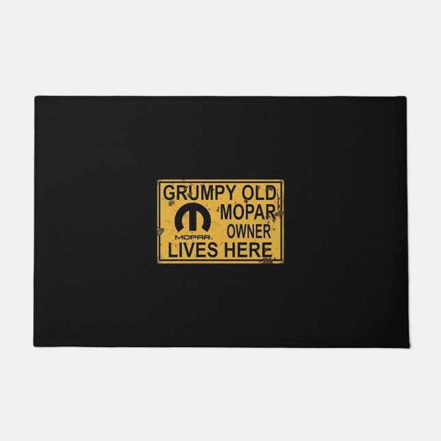 Paillasson Vieux Mopar Grumpy Propriétaire de voiture (Devant)