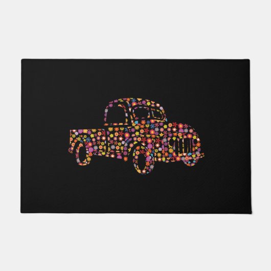 Paillasson Vieux Motif de camionnette (Devant)