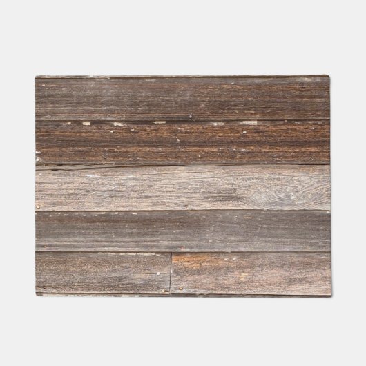 Paillasson Vieux mur extérieur en bois Patiné d'une ferme (Devant)