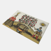 Paillasson Vieux vignoble, ajouter le texte Matelas (Incliné)