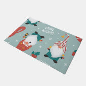 Paillasson Village d'hiver Scène Joyeux Noël, Nouvel An (Incliné)
