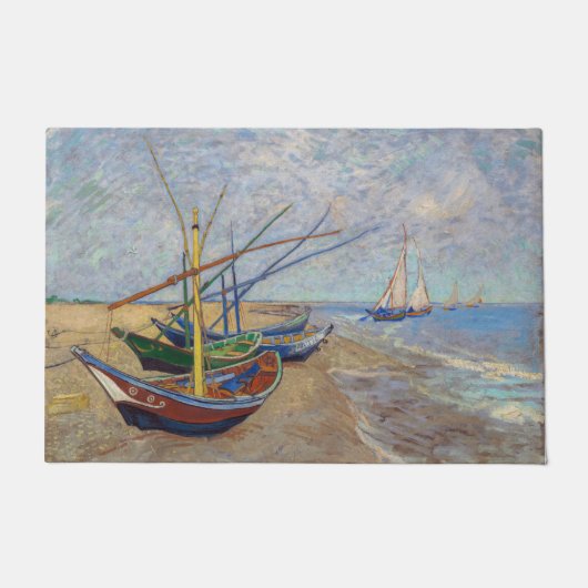 Paillasson Vincent van Gogh - Bateaux de pêche sur la plage (Devant)