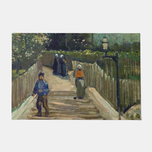 Paillasson Vincent van Gogh - Chemin en pente à Montmartre (Devant)