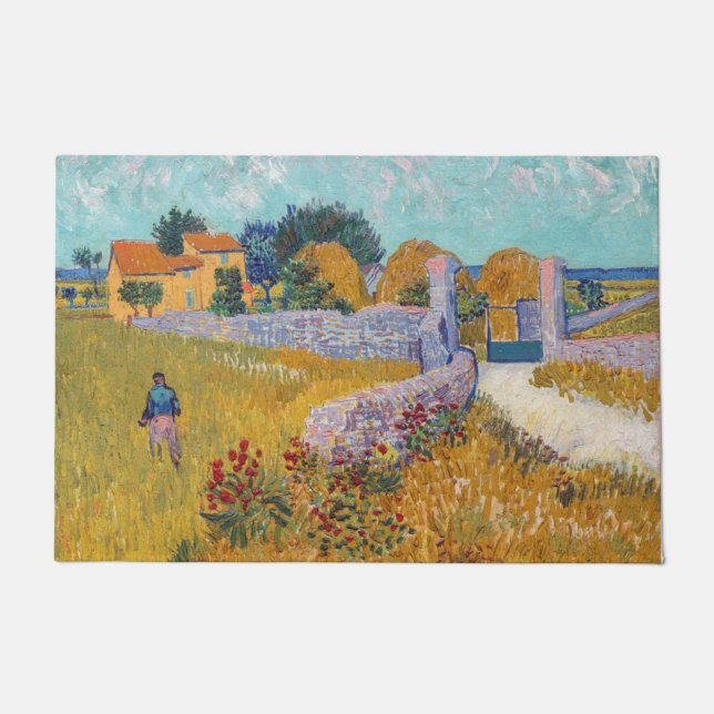 Paillasson Vincent van Gogh - Ferme en Provence (Devant)