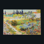 Paillasson Vincent van Gogh - Jardin à Arles<br><div class="desc">Jardin d'Arles / Jardin fleuri avec sentier / Jardin d'Arles - Vincent van Gogh,  1888</div>