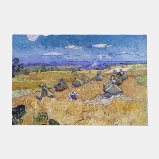 Paillasson Vincent van Gogh - Pile de blé avec les lecteurs (Devant)