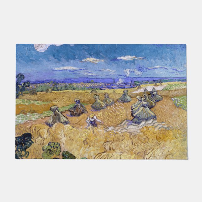 Paillasson Vincent van Gogh - Pile de blé avec les lecteurs (Devant)