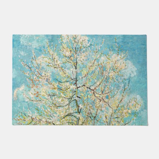 Paillasson Vincent van Gogh - Poche rose en fleurs (Devant)