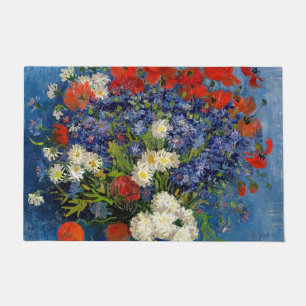 Paillasson Vincent van Gogh - Vase avec des Bleuets & Coqueli