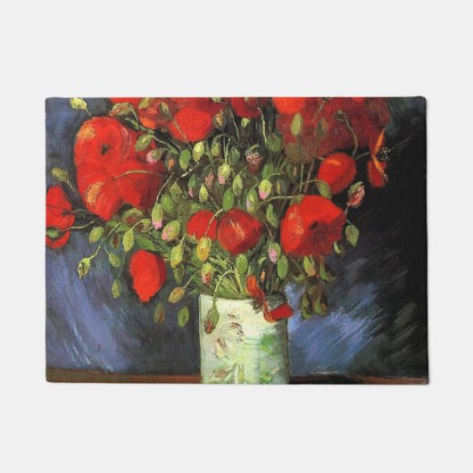 Paillasson Vincent Van Gogh Vase Avec Des Poppies Rouges (Devant)