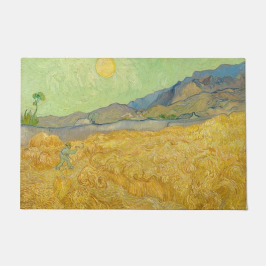 Paillasson Vincent van Gogh - Wheatfield avec une Faucheuse (Devant)