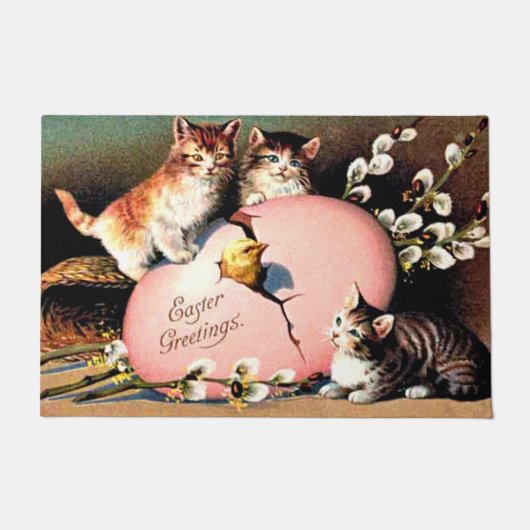 Paillasson Vintage Easter Greetings (Devant)