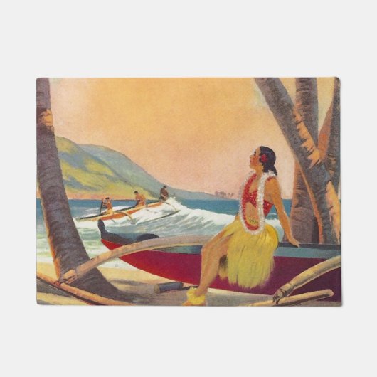 Paillasson Vintage Hawaii Travel (Devant)