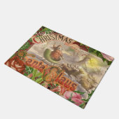 Paillasson Vintage Noël Père Noël Sleigh (Incliné)