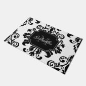 Paillasson Vintage noir et blanc (Incliné)