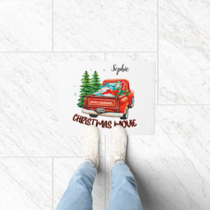 Paillasson Vintage Red Truck Christmas Movie
