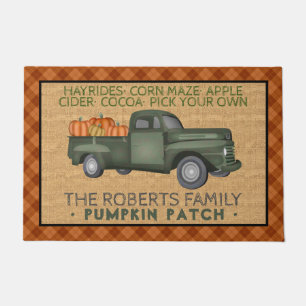 Paillasson Vintage Truck Citrouille Patch Farm Rustic Fall Pl
