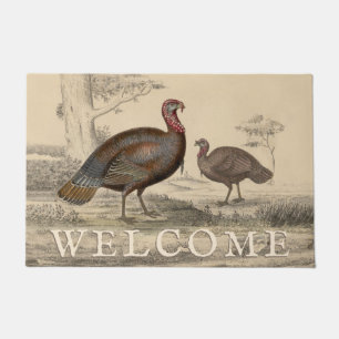 Paillasson Vintage Turquie Ferme Thanksgiving Bienvenue