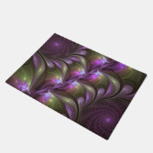 Paillasson Violet Abstrait violet violet kaki fractal (Incliné)
