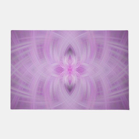 Paillasson VIOLET - Art fractal - (Devant)