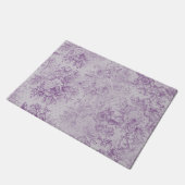 Paillasson violet rustique, chic shabby, fleurs de lavande pâ (Incliné)