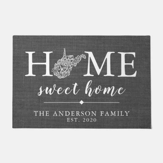 Paillasson VIRGINIE OCCIDENTALE État personnalisé (Devant)