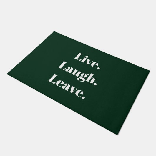 Paillasson "Vis ! Rire. Pars." Introvert Antisocial Funny (Incliné)
