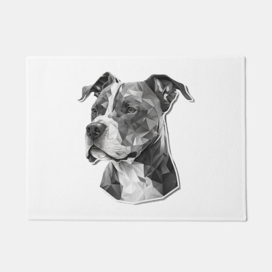 Paillasson Visage de chien Pitbull (Devant)