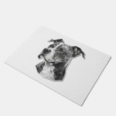 Paillasson Visage de chien Pitbull (Incliné)