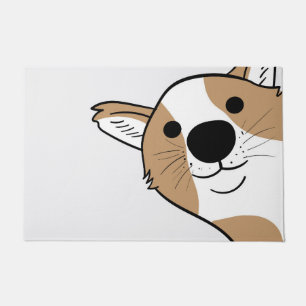 Paillasson Visage de corgi