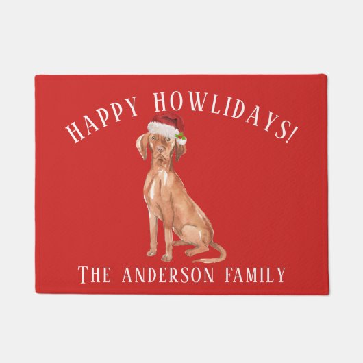 Paillasson Vizsla Chien hongrois Noël (Devant)