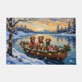 Paillasson Vizsla Christmas Boat Holiday (Devant)