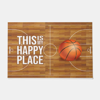Paillasson Voici Mon Endroit Heureux, Citations De Basket-Bal