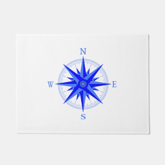 Paillasson Voile - Vent Rose Compas Nautique Chemise (Devant)