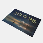 Paillasson Voile vers les nuages Bienvenue (Incliné)
