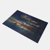 Paillasson Voile vers les nuages Bienvenue Ajouter plus (Incliné)