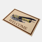 Paillasson Vol Moose Aviation de Havilland Otter - Bienvenue (Incliné)