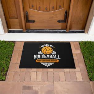 Paillasson Volleyball AJOUTER TEXTE École Varsity Team Joueur
