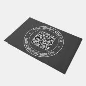Paillasson Votre code QR Info Texte Portefeuille de promotion (Incliné)