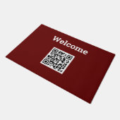 Paillasson Votre code QR plus Bienvenue sur (Incliné)