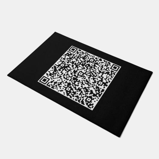 Paillasson Votre mat d'information de numérisation de code QR (Incliné)