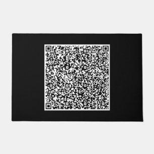 Paillasson Votre mat d'information de numérisation de code QR