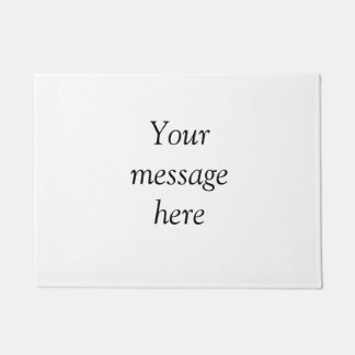 Paillasson Votre message ici ajoutez le nom du texte image ci